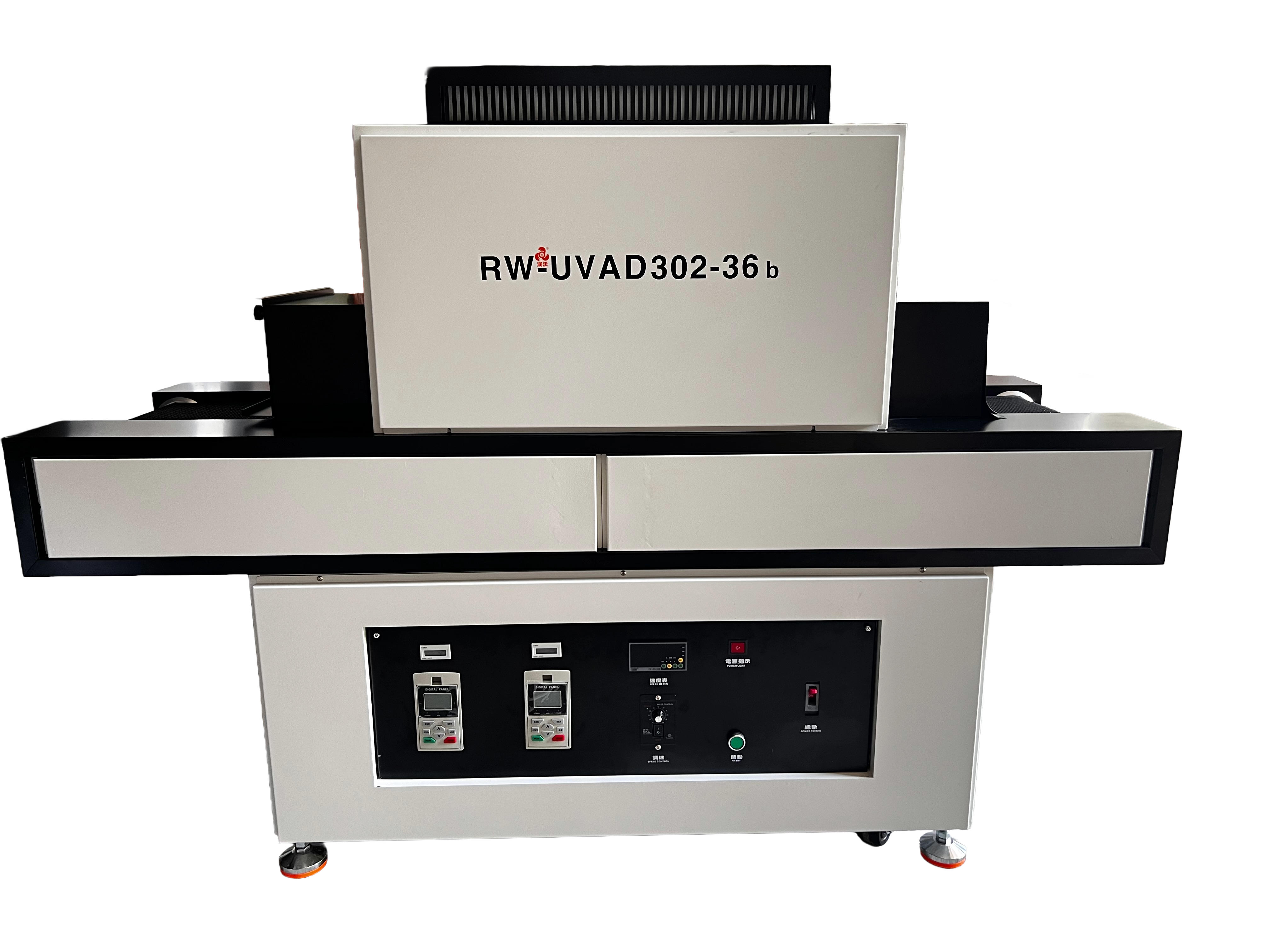 RW-UVAD302-36b 汞灯镓灯组合高速UV固化机